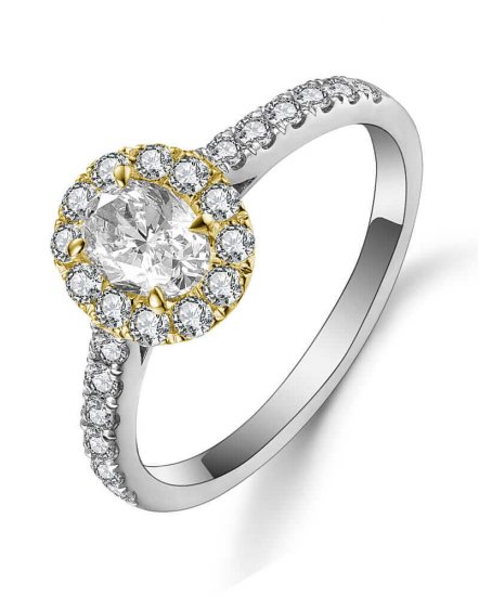 OVAL DIAMOND ENGAGEMENT RING (TR5060)