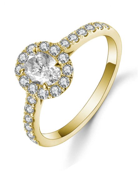 OVAL DIAMOND ENGAGEMENT RING (TR5060)