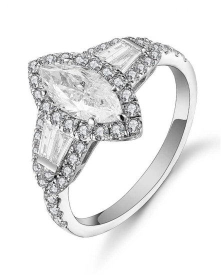 MARQUISE DIAMOND ENGAGEMENT RING (TR5069)
