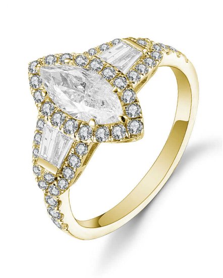 MARQUISE DIAMOND ENGAGEMENT RING (TR5069)