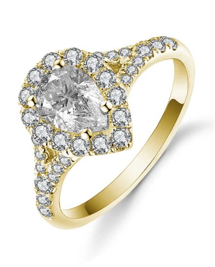 PEAR DIAMOND ENGAGEMENT RING (TR5070)