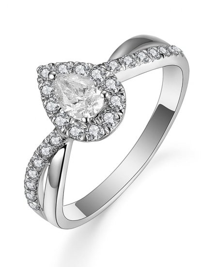 PEAR DIAMOND ENGAGEMENT RING (TR5071)
