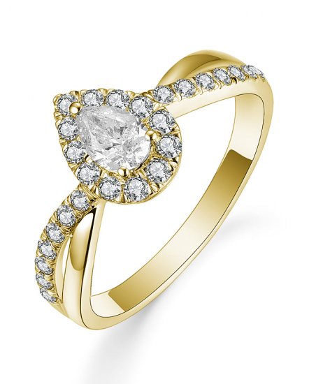 PEAR DIAMOND ENGAGEMENT RING (TR5071)