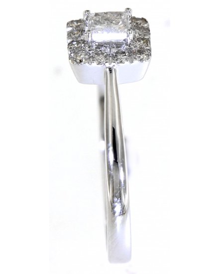 PRINCESS CUT DIAMOND ENGAGEMENT RING (TR5076)