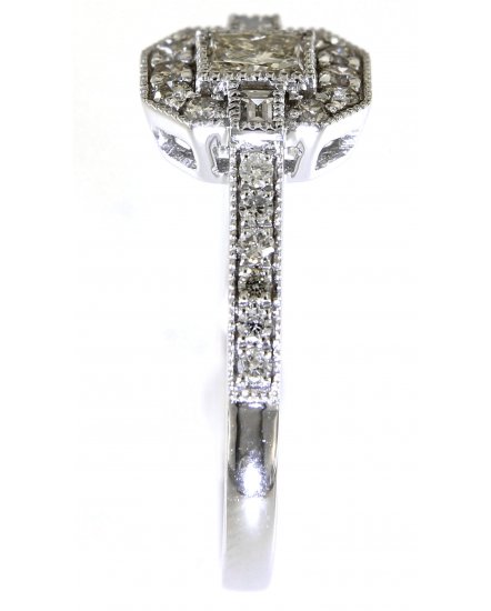 PRINCESS CUT DIAMOND RING (TR5087)