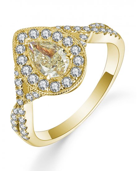PEAR DIAMOND ENGAGEMENT RING (TR5090)