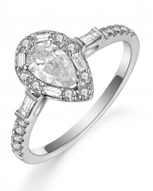 PEAR DIAMOND ENGAGEMENT RING (TR5091)