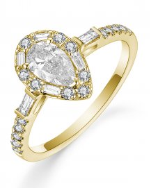 PEAR DIAMOND ENGAGEMENT RING (TR5091)