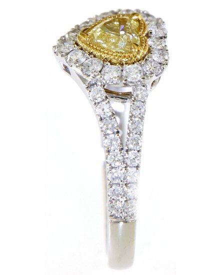 MULTI TONE HEART SHAPE DIAMOND ENGAGEMENT RING (TR5108)