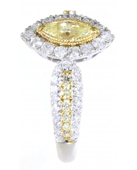 MULTI TONE MARQUISE DIAMOND ENGAGEMENT RING (TR5110)