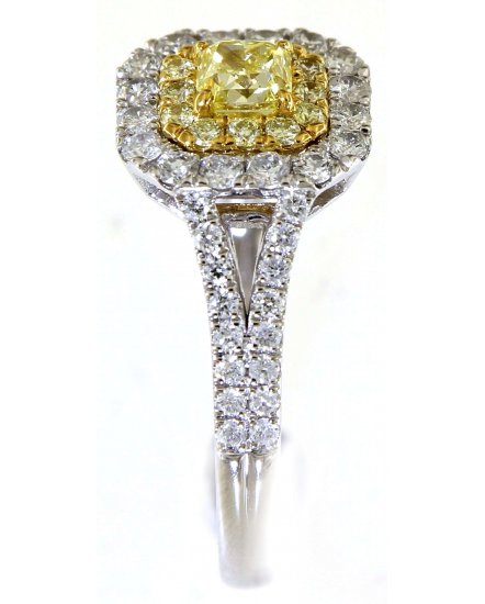 MULTI TONE RADIANT DIAMOND ENGAGEMENT RING (TR5116)