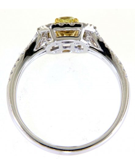 MULTI TONE RADIANT DIAMOND ENGAGEMENT RING (TR5116)