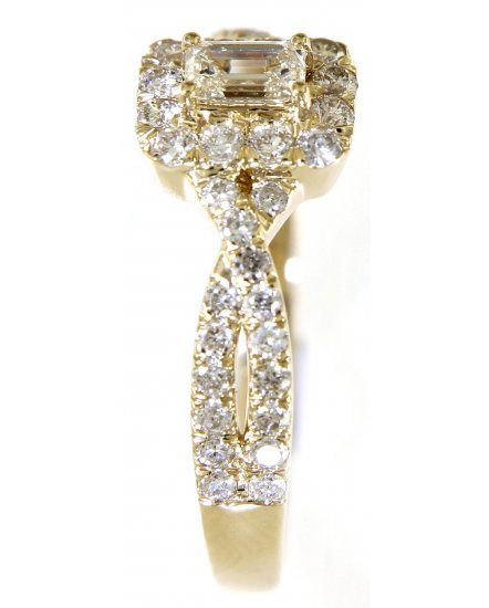 EMERALD CUT DIAMOND ENGAGEMENT RING (TR5124)