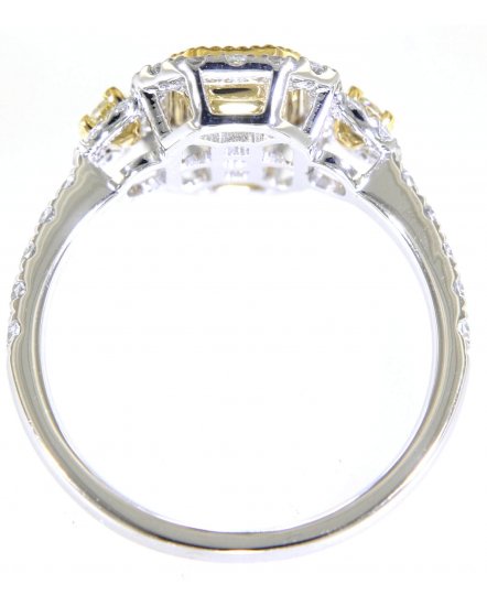 MULTI TONE RADIANT DIAMOND ENGAGEMENT RING (TR5130)
