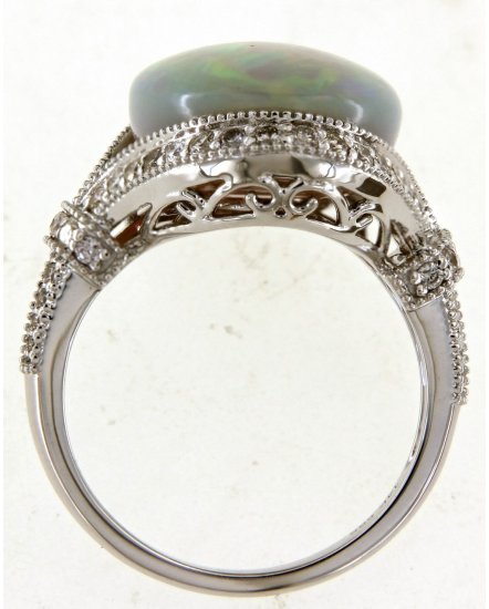 OVAL OPAL DIAMOND RING (TR5148)