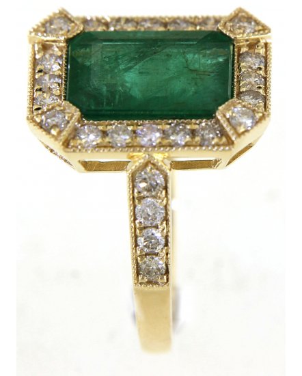 EMERALD CUT DIAMOND RING (TR5151)