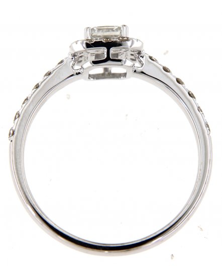 PRINCESS CUT DIAMOND ENGAGEMENT RING (TR5156)