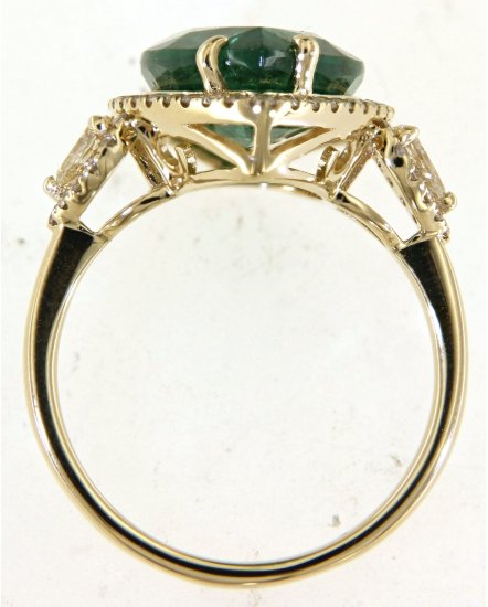 PEAR EMERALD DIAMOND RING (TR5163)