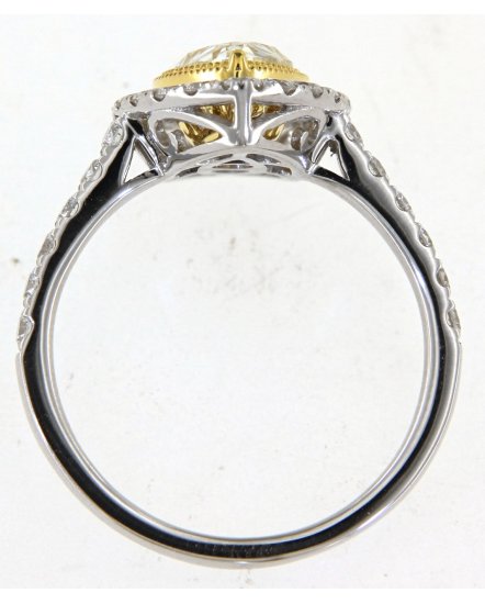 MULTI TONE PEAR DIAMOND ENGAGEMENT RING (TR5168)
