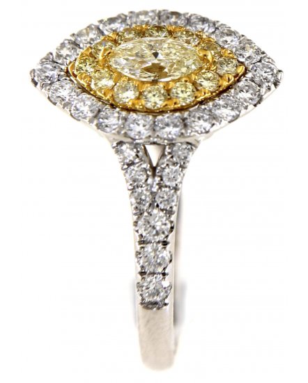 MULTI TONE MARQUISE DIAMOND ENGAGEMENT RING (TR5171)