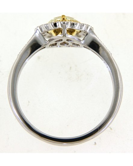 MULTI TONE PEAR DIAMOND ENGAGEMENT RING (TR5172)