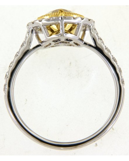 MULTI TONE HEART SHAPE DIAMOND ENGAGEMENT RING (TR5173)