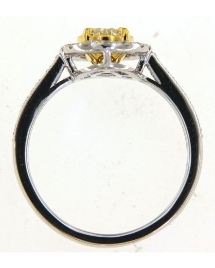 MULTI TONE OVAL DIAMOND ENGAGEMENT RING (TR5178)