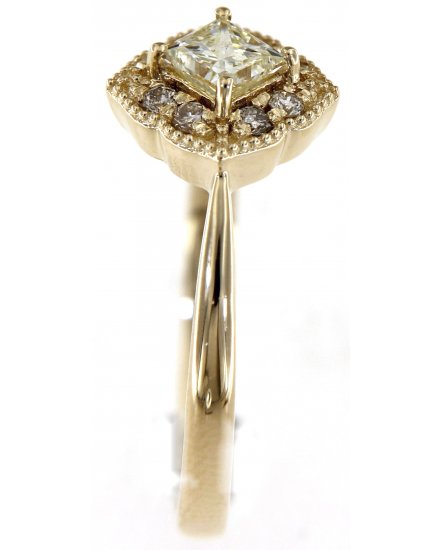 PRINCESS CUT DIAMOND ENGAGEMENT RING (TR5181)