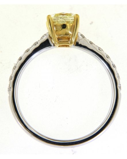 MULTI TONE CUSHION DIAMOND ENGAGEMENT RING (TR5182)