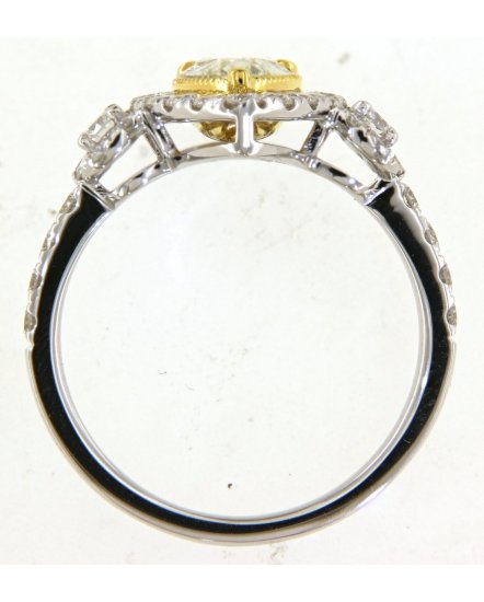 MULTI TONE PEAR DIAMOND ENGAGEMENT RING (TR5184)
