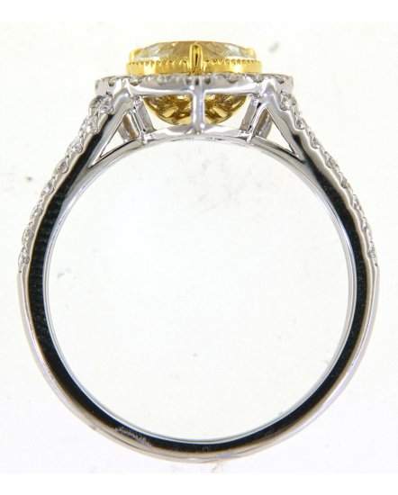 MULTI TONE HEART SHAPE DIAMOND ENGAGEMENT RING (TR5189)