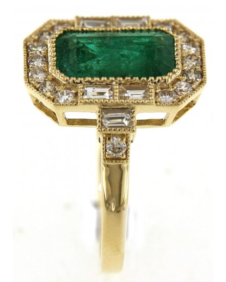 EMERALD CUT DIAMOND RING (TR5196)