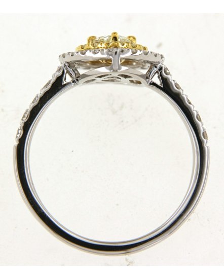 MULTI TONE PEAR DIAMOND ENGAGEMENT RING (TR5197)