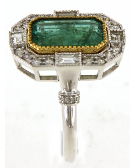 EMERALD CUT DIAMOND RING (TR5215)