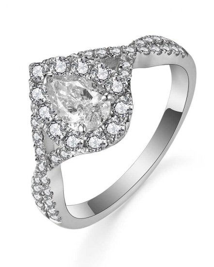 PEAR DIAMOND ENGAGEMENT RING (TR5234)