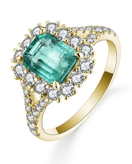 EMERALD CUT DIAMOND RING (TR5236)