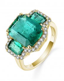 EMERALD CUT DIAMOND RING (TR5300)