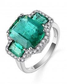 EMERALD CUT DIAMOND RING (TR5300)