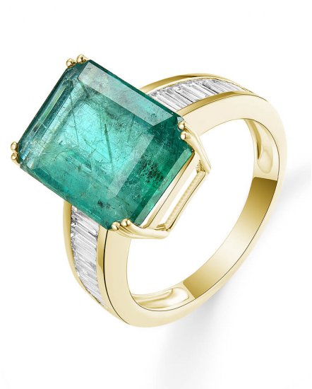 EMERALD CUT DIAMOND RING (TR5302)