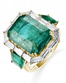 EMERALD CUT DIAMOND RING (TR5303)