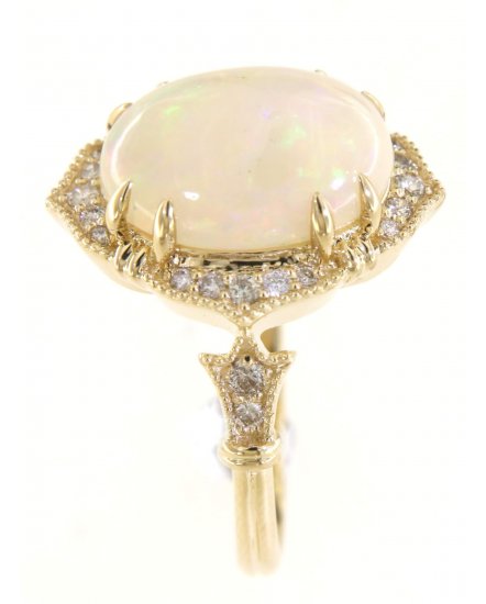 OVAL OPAL DIAMOND RING (TR5325)