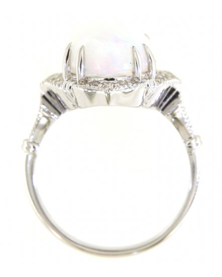 OVAL OPAL DIAMOND RING (TR5325)