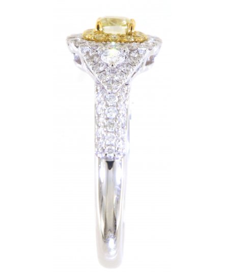 MULTI TONE CUSHION DIAMOND ENGAGEMENT RING (TR5360)