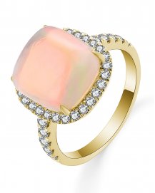 CUSHION OPAL DIAMOND RING (TR5362)