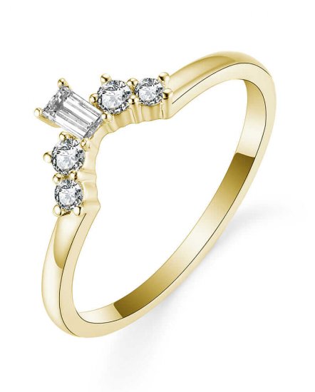 BAGUETTE DIAMOND CURVED BAND (TR5370)