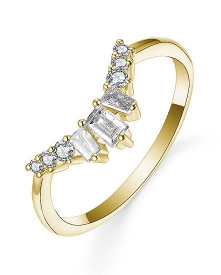 BAGUETTE DIAMOND CURVED BAND (TR5376)