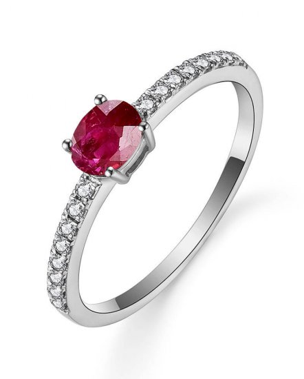 OVAL COLORED STONE DIAMOND RING (TR5404)