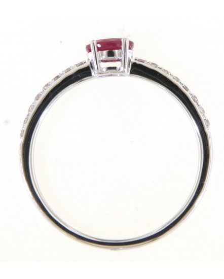 OVAL COLORED STONE DIAMOND RING (TR5404)