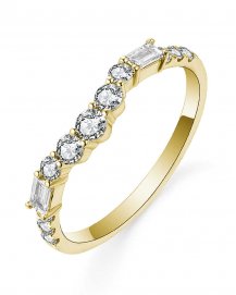CURVED BAGUETTE DIAMOND BAND (TR5429)