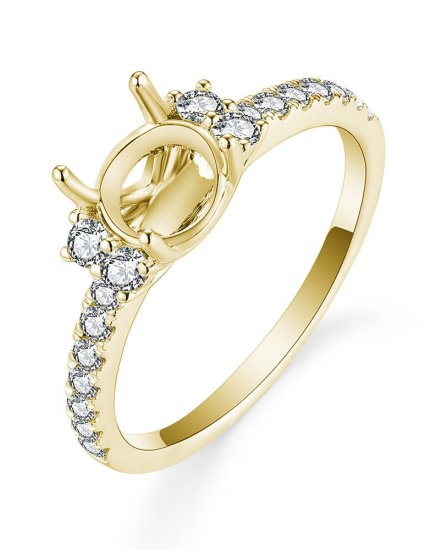 SEMI MOUNT DIAMOND ENGAGEMENT RING (TR5433)